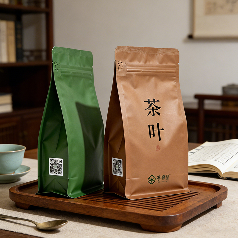 PET/AL/PB多层茶叶包装膜,带独立产品编码