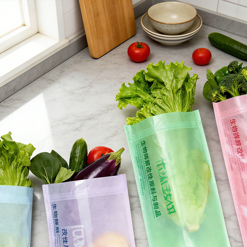 PLA环保可生物降解水果和蔬菜袋膜